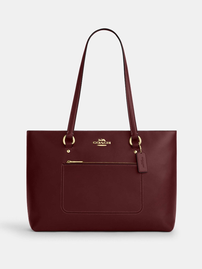 Coach Maroon Station Tote